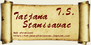 Tatjana Stanisavac vizit kartica